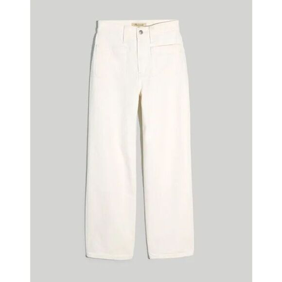 $128 Madewell NWT The Perfect Vintage wide leg crop Jean size 33 - Picture 1 of 5